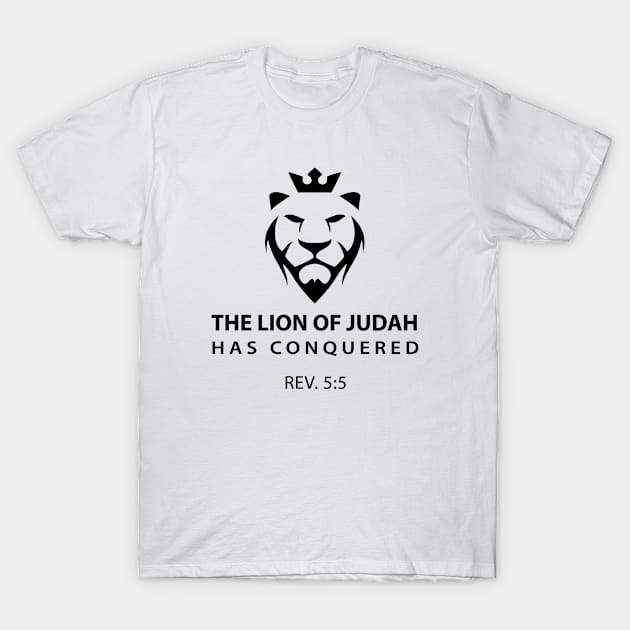 The Lion of Judah has Conquered.  Christian Shirts, Hoodies, and gifts T-Shirt by ChristianLifeApparel